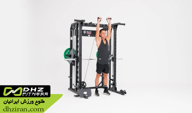 شانه پرس با سیم کش (Cable Shoulder Press): 